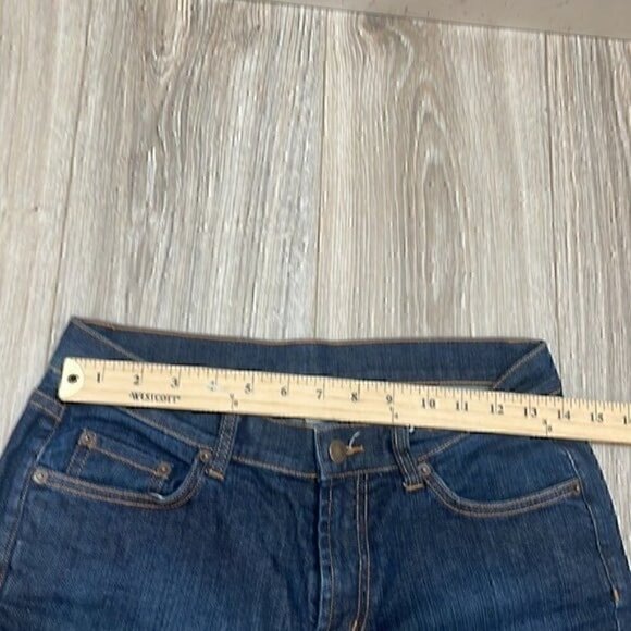 Garnet hill Capri dark wash jeans size 4 petite - Picture 3 of 7